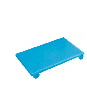 Tagliere con fermi in polietilene GN 1/1 -  colore blu -  cm 53x32,5x2h