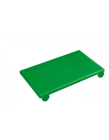 Tagliere con fermi in polietilene GN 1/1 -  colore verde -  cm 53x32,5x2h