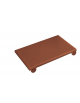 Tagliere con fermi in polietilene HDPE  colore marrone - cm 60x40x2h