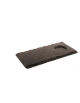 Vassoio con 1 foro in ardesia - cm 25x12 - spessore mm 6-9 - foro cm ø 6