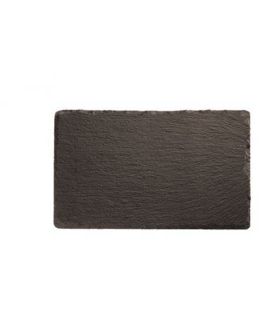 Vassoio in ardesia -cm  26,5x20,5 - spess. mm 5 - mm 8 - colore nero