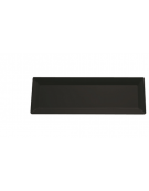 Vassoio in melamina di colore nero - cm 53x18