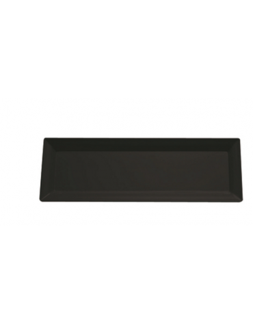 Vassoio sushi in melamina di colore nero - cm 31x10,5