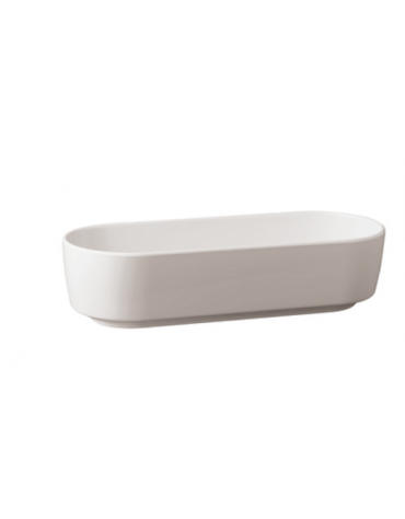 Ciotola in melamina di colore bianco - cm 53x10,5x6,5h  - lt 2