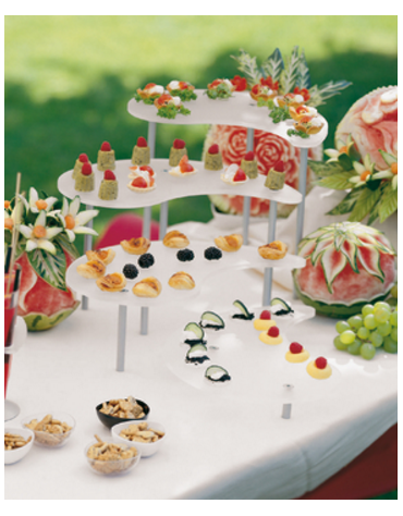 Display per buffet in plexiglass - cm diametro 40x27x29h - 40x27x21h - 40x27x13h - 40x27x5h