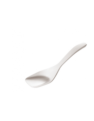 Cucchiaio servire in melamina - colore bianco - cm 7x6,5x26,5L