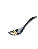 Cucchiaio servire in melamina - colore nero - cm 7x6,5x26,5L
