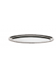 Vassoio pesce ovale in acciaio inox - cm  80x31