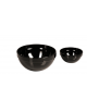 Ciotola tonda in melamina - colore nero - diametro cm 20 - altezza cm 9,2 - lt  1,8