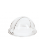 Coperchio roll-top in PMMA con maniglia per cesto rotondo - cm Ø38x20H