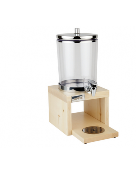 Distributore succhi in acciaio inox, legno, SAN - colore acero - cm 31x20x42h - lt 4 Distributore succhi in acciaio inox, legno, SAN - colore acero - cm 31x20x42h - lt 4