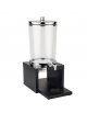 Distributore succhi in  acciaio inox, legno, SAN - colore wengè - cm 31x20x42h - lt 4