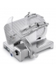 AFFETTATRICE PROFESSIONALE A GRAVITA' LAMA DA 38,5 CM - CON MANOPOLE E PIEDINI IN ALLUMINIO-PIATTO CM 35x32