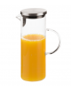 Caraffa in vetro coperchio inox - cm ø 9,5x27h -  lt 1,5