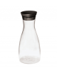 Caraffa in vetro con tappo versatore apri e chiudi automaticamente - cm ø 9,5x29h -  lt 1