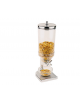 Distributore cereali in acciaio inox con contenitore lt. 4,5 in polietilene- cm 22x17,5x52h