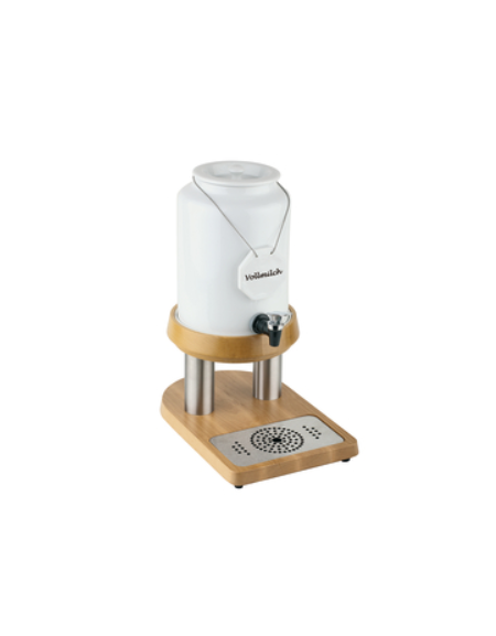 Distributore latte con base in legno - cm 23x32x42h - lt 4