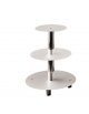 Alzata torta in alluminio con 3 piani cm Ø 20 - cm Ø 26 - cm Ø 32