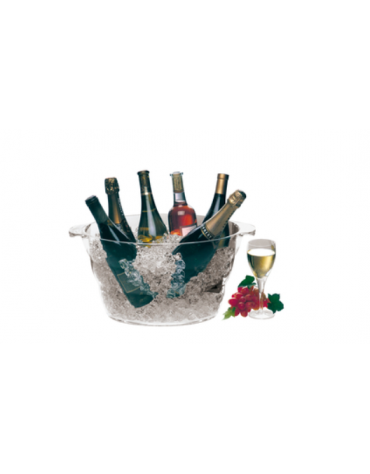 Secchio portabottiglie in  acrilico  - cm 40x28x23h