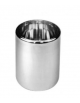 CARAPINA ANTIROTAZIONE INOX PER GELATO LT 7,3 - DIAMETRO MM 200 - ALTEZZA MM 250 - SPESSORE ACCIAIO MM 0,8