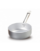 CASSERUOLA BASSA IN ALLUMINIO 1 MANICO ADATTA PER INDUZIONE - Diametro mm 240 - Altezza mm 90 - Capacita LT 4,1
