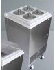 Banco gelati N°4 Pozzetti granite da Lt 2,5 - Con CARAPINE - e coperchi inclusi -Temperatura da +4° a -25°C cm 49,5x49,5x100h