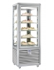 Vetrina verticale singola esposizione pasticceria/gelateria no-frost +5° -20°C - RIPIANI GRIGLIATI - cm.72x62x186h