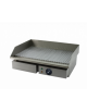 FRY TOP ELETTRICO DA BANCO CON PIASTRA CROMATA RIGATA - mm 550x495x245h