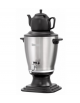 SAMOVAR TEIERA INOX E PLASTICA - incluso Thè brocca in gres e colino - mm 270x275x495h (compreso brocca)