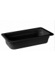 BACINELLA IN MELAMINA GN 1/3 H65 NERA - Larghezza mm 325 - Profondità mm 175 - Altezza mm 65