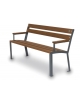 Panchina per parco con legno di pino cm 153x58x80 h.