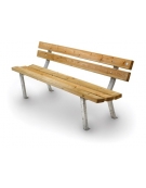 Panchina in legno di pino nordico cm 190x52x78h