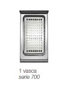 Cuocipasta elettrico 1 vasca capacità 40 lt cm 40x70x85h