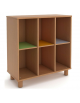 Mobile in legno 6 caselle alte h 105 - Dimensione cm 100x45x105h