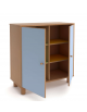 Mobile in legno 6 caselle e 2 ante h105 colore a scelta - Dimensione cm 100x45x105h