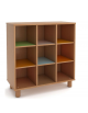 Mobile casellario in legno 9 caselle per scuola - cm 100x45x105h