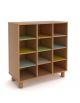 Mobile casellario in legno 12 vani caselle alte - cm 100x45x105h