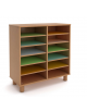Mobile in legno 12 caselle larghe - cm 100x45x105h