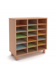 Mobile casellario legno a 18 caselle  -  cm 100x45x105h