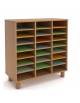 Mobile casellario in legno 24 caselle - cm 100x45x105h