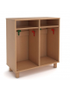 Armadio spogliatoio in legno 6 posti con 1 divisorio - cm 100x45x105h