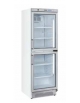 Espositore vetrina bevande verticale refrigerata a due porte - Temperatura + 1° + 10°C - cm 59,5x67x183h