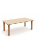 TAVOLO RETTANGOLARE NIDO IN LEGNO MULTISTRATO DI BETULLA - PIANO COLORE A SCELTA - CM 130X65X41H
