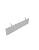 Gonna in lamiera per scrivania grigio metalizzato - cm cm 170x35x0,2h