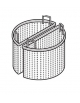 Cesto forato a 2 settori per pentola da Lt 100 - Diametro Ø 560 mm - Altezza 300 mm