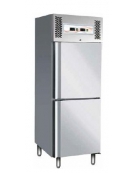 Frigo inox ventilato doppia temperatura(-2° +8°C)(-18°-22°C) - cm 68x85x201h