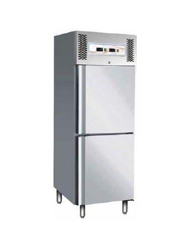 Frigo inox ventilato doppia temperatura(-2° +8°C)(-18°-22°C) - cm 68x85x201h