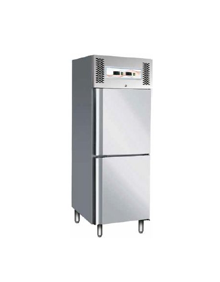 Frigo inox ventilato doppia temperatura(-2° +8°C)(-18°-22°C) - cm 68x85x201h Frigo inox ventilato doppia temperatura(-2° +8°C)(-18°-22°C) - cm 68x85x201h