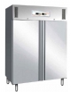 Frigo inox AISI 304 ventilato doppia porta Lt 600+600 doppia temperatura(-2° +8°C)(-18°-22°C) cm 134x85x201h