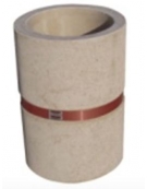 Cestone portarifiuti gettacarte in cemento colore Bianco pietra - con anello reggisacco - cm Ø50x70h - Conforme ai CAM